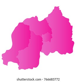 rwanda map - pink pastel graphic background . Vector illustration eps 10