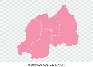 Rwanda Map Rose Color Background quality files png