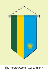 Rwanda national flag 