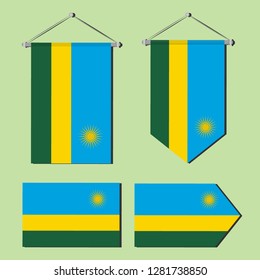 Rwanda national flag 