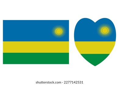 Rwanda officially flag Vector file