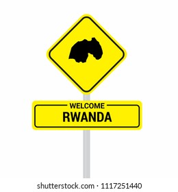 Rwanda traffic signs board design vector 
