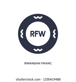 rwandan franc icon. Simple element illustration from africa concept. rwandan franc editable symbol design on white background. Can be use for web and mobile.