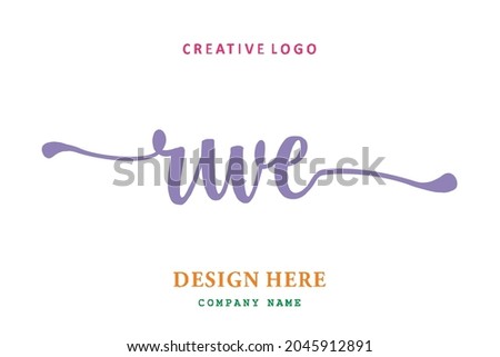 RWE lettering logo is simple, easy to understand and authoritative
