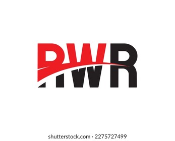 Letra RWR Ilustración del vector de diseño del logotipo inicial