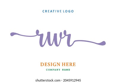 El logotipo de la inscripción RWR es sencillo, fácil de entender y autoritario
