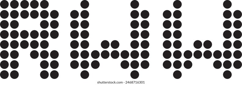RWW Dot logo design, icon, symbol, vecto file,