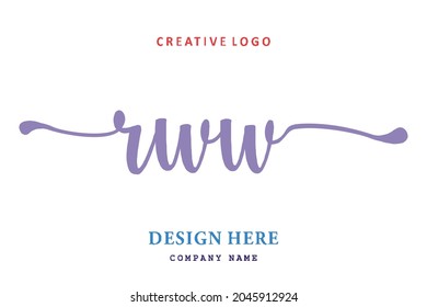 RWW lettering logo is simple, easy to understand and authoritative