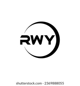 RWY Letter Logo Design, Inspiration for a Unique Identity. Modern Elegance and Creative Design. Watermark Your Success with the Striking this Logo.