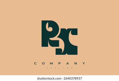 RX Abstract Geometric Logo Design. Modern and elegant logo design with simplistic typography elements, showcasing branding excellence.