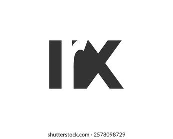 RX creative geometric initial based modern and minimal logo. Letter r x trendy fonts. Universal professional elegant techno vector design.