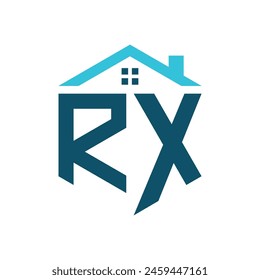 RX House Logo Design Template. Letter RX Logo for Real Estate, Construction or any House Related Business