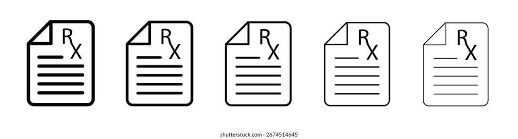 RX design de ícone, logotipo, aplicativo, UI. Ilustração vetorial, EPS