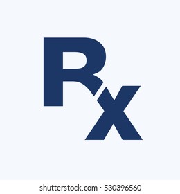 Rx icon design,clean vector