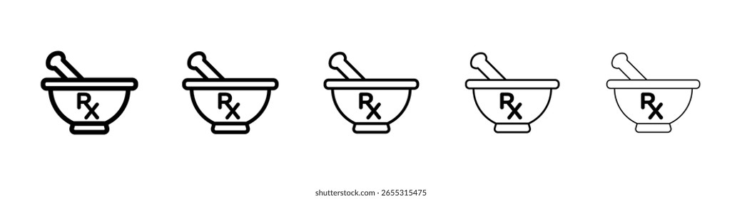 RX-Symbol. Entwurfsvorlage für Grafiksymbol
