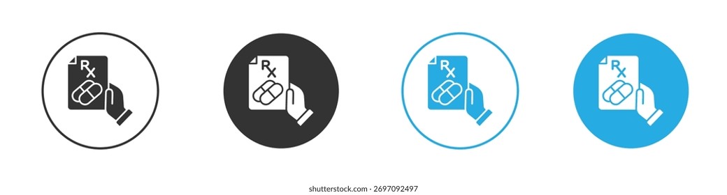 Icono de RX. Plantilla de diseño de iconos gráficos