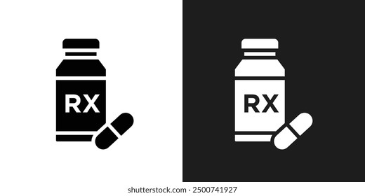 Vector de arte de línea de iconos RX