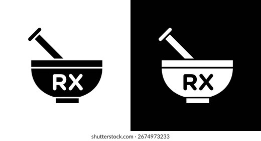 RX icon logo. simple graphic symbols