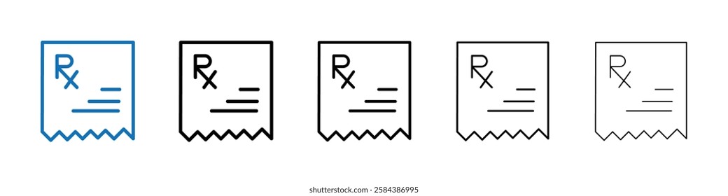 RX icon icon Outline vector logo for web ui