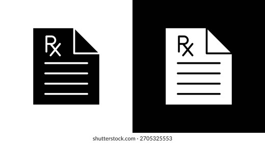 Icono de RX, estilo plano simple. para diseños ui o ux