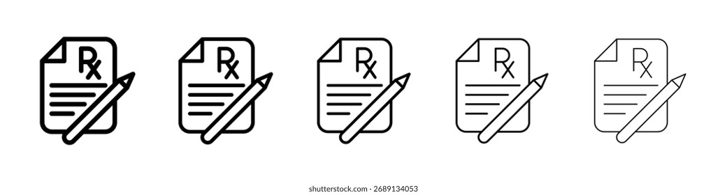 Ilustración de Arte vectorial de icono RX