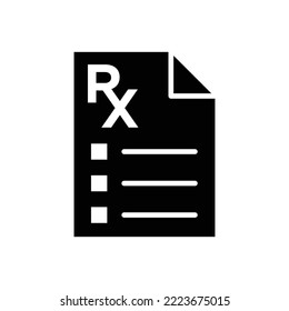 rx icon vector design template in white background