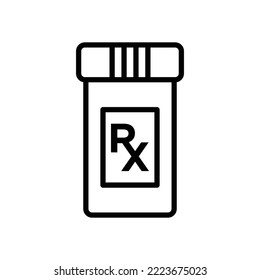 plantilla de diseño de vectores de iconos rx en fondo blanco