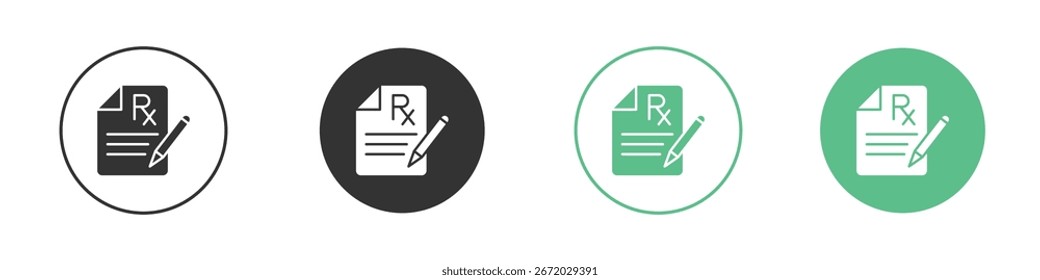 Icono de RX para su Sitio web o App. eps10