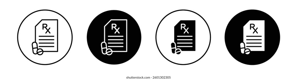 RX icons vectors graphics collection