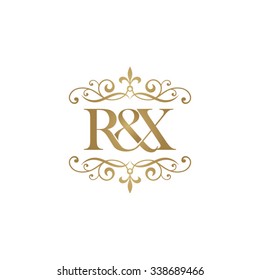 R&X Initial logo. Ampersand monogram logo