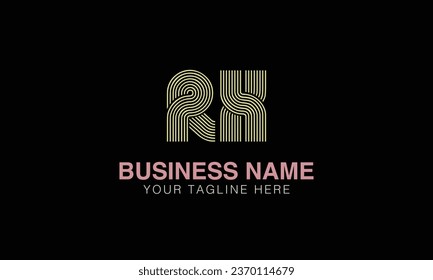 RX initial logo | initial based abstract modern minimal creative logo, vector template image. luxury logotype , real estate homie . typography . initials 