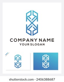 RX initial logo, RX initial vektor, RX initial minimalist