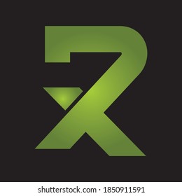 RX Letter Logo Design Creative Icon Modern Letters Vector Logo
