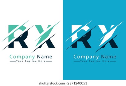 RX Letter Logo Vector Design Template Elements