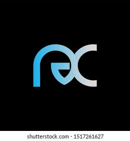 RX Letter monogram with abstrac concept style design