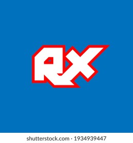 RX logo design, initial RX letter design with sci-fi style. RX logo for game, esport, Technology, Digital, Community or Business. R X sport modern Italic alphabet font. Typography urban style fonts.