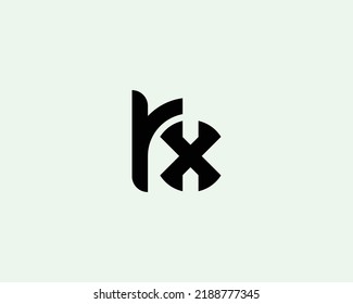 RX logo design vector template