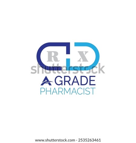 Rx Logo. pharmacist logo. Rx Icon Vector