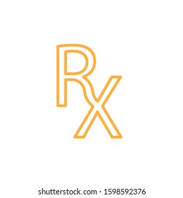 RX medic icon, label template