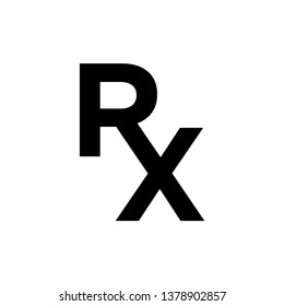 RX - medical icon vector