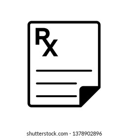 RX - medical icon vector