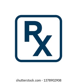 RX - medical icon vector