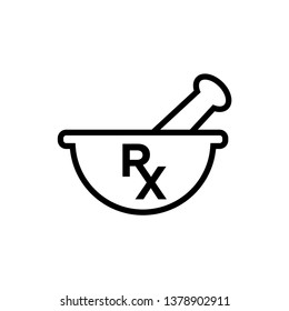 RX - Medical Icon Vector