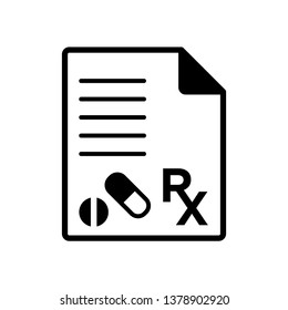 RX - medical icon vector