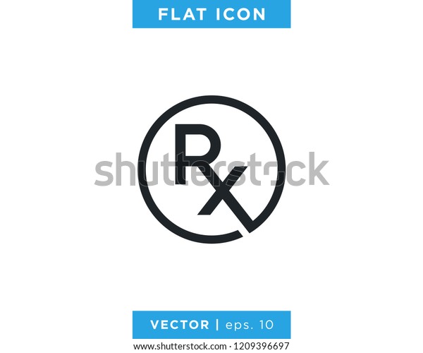 RX Medical Icon\
Vector Logo Design\
Template.