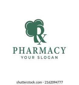 logotipo de diseño de ilustraciones farmacéuticas RX, diseño sanitario para empresas farmacéuticas