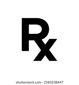 Rx pharmacy medicine icon Vector , Rx logo for pharmacy