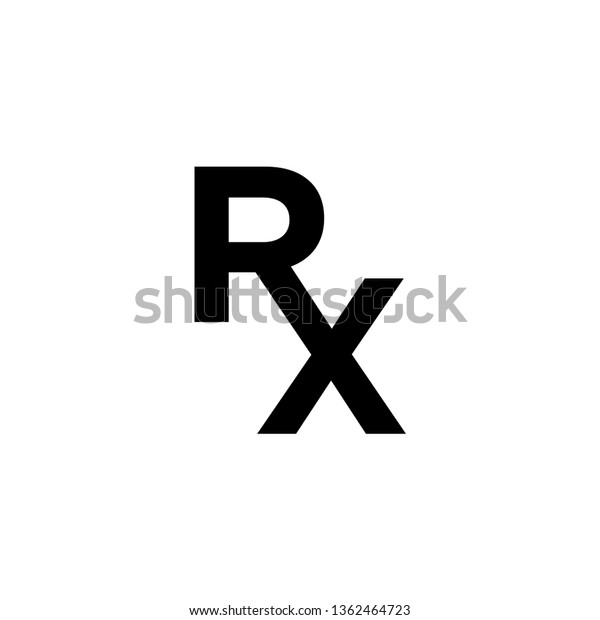 Rx Pharmacy Medicine Icon Vector Stock Vector (Royalty Free) 1362464723 ...