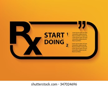 Rx Quotation Mark Speech Bubble,design