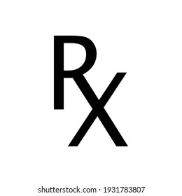 RX sign icon vector eps 10